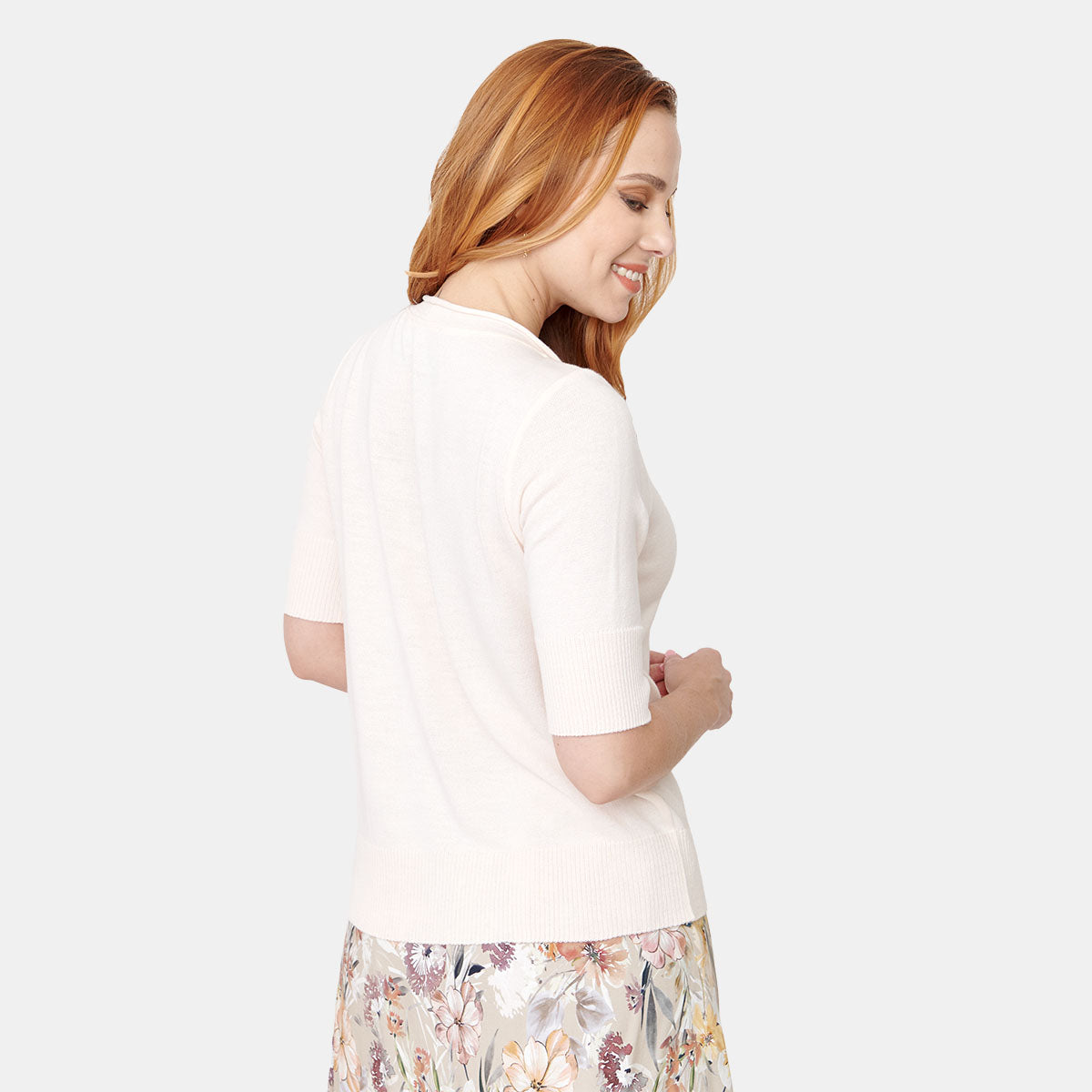 Blusa de punto detalle moño en cuello Vitos