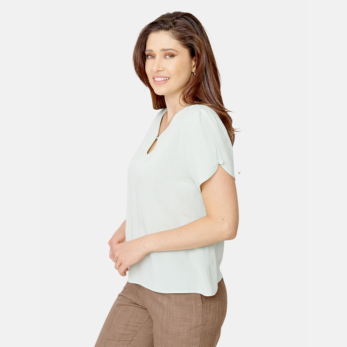 Blusa escote V con boton  Vitos