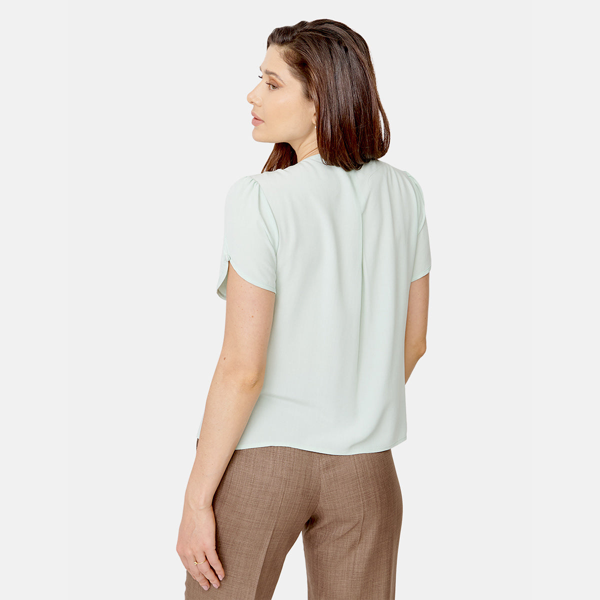 Blusa escote V con boton  Vitos