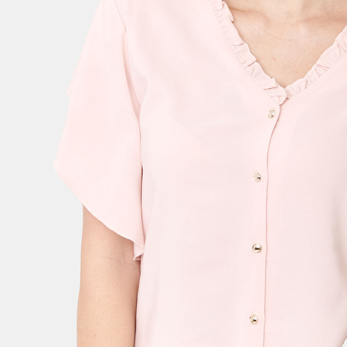 Blusa rosa con manga mariposa Vitos