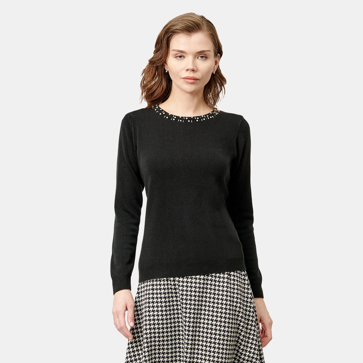 Blusa cuello redondo con bordado Ranger