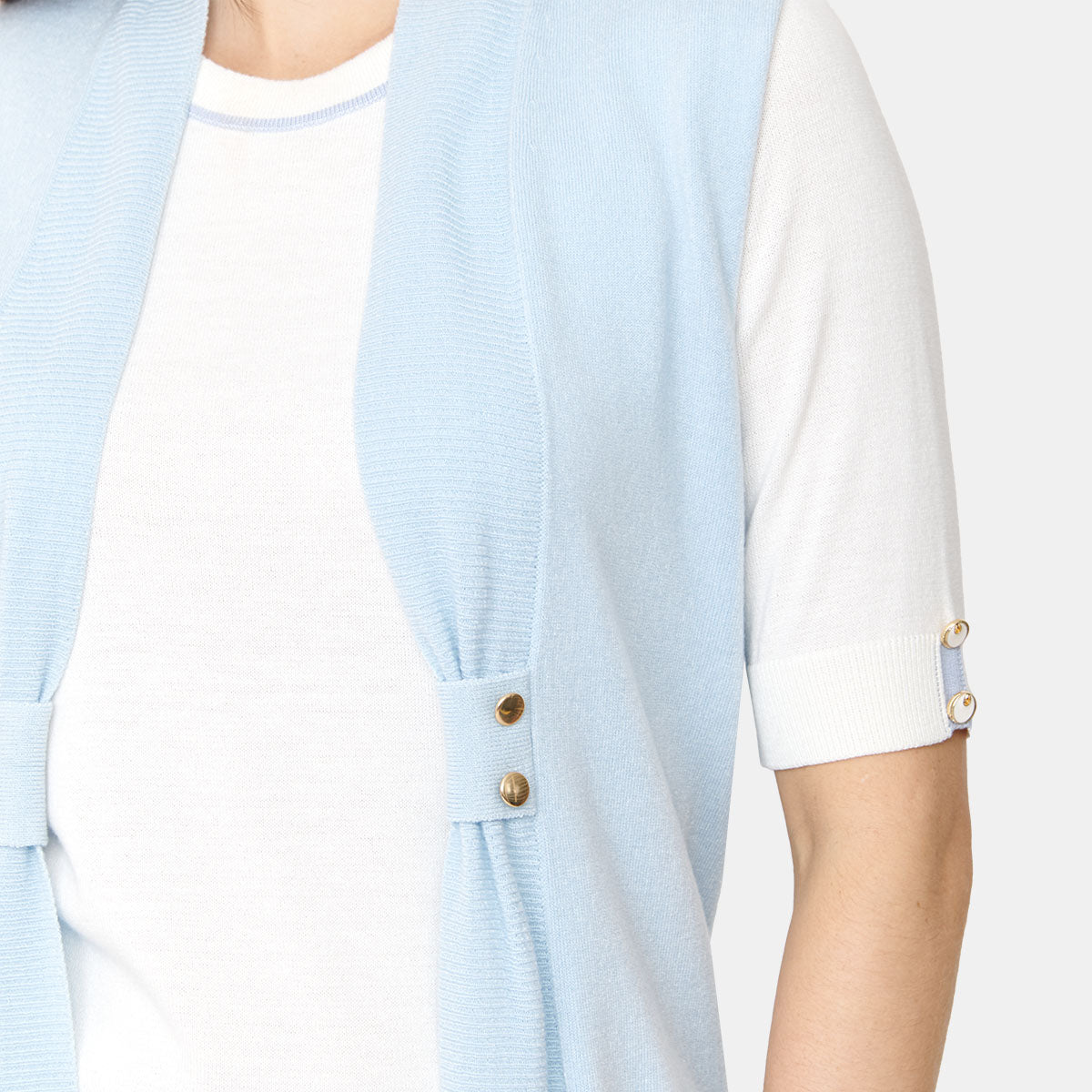 Chaleco tejido Solapa con botones Vitos