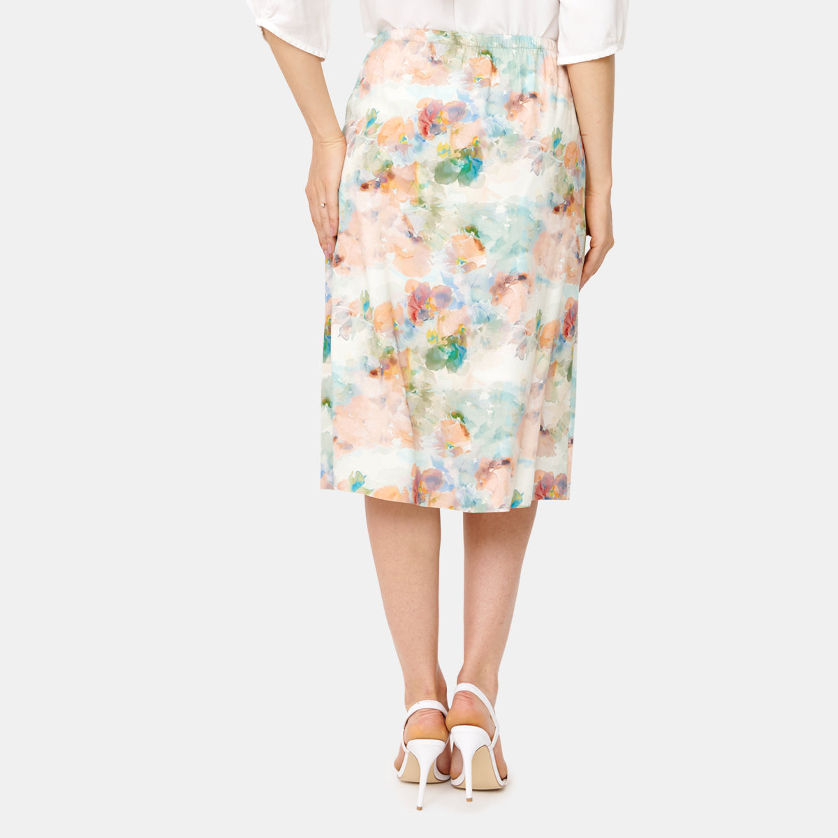 Falda línea A estapad floral Vitos