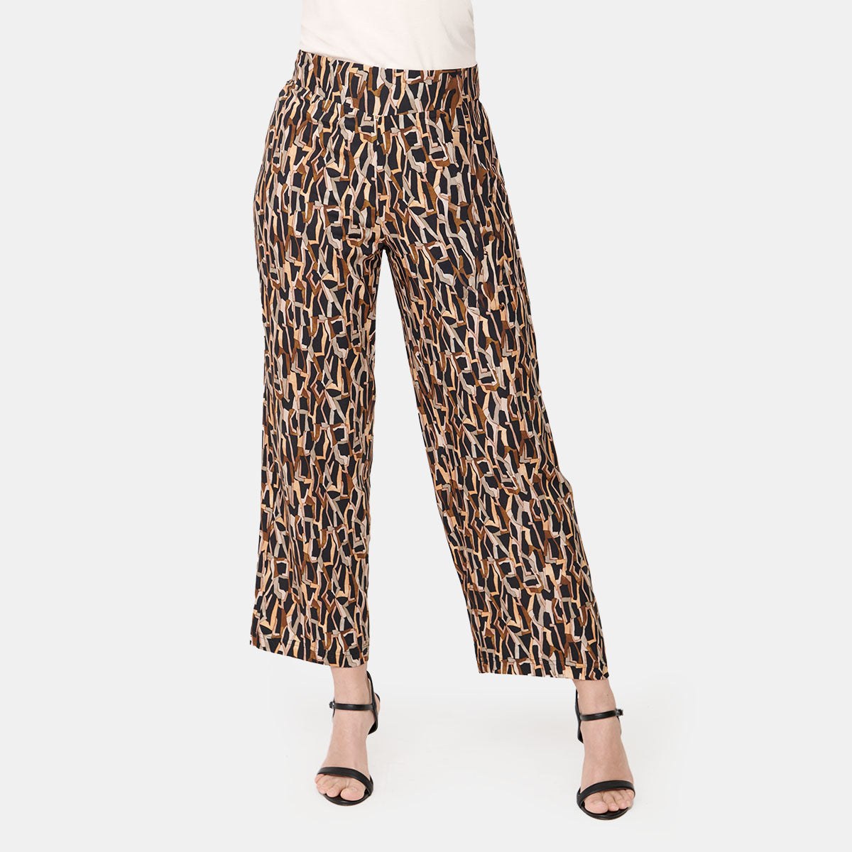 Pantalón estampado con pretina ancha Vitos