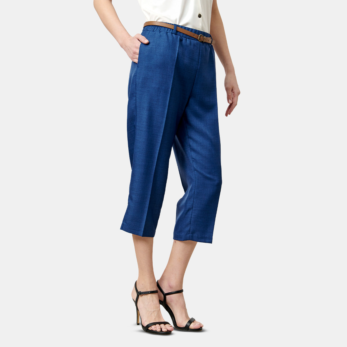 Pantalón tipo Capri colos azul Vitos