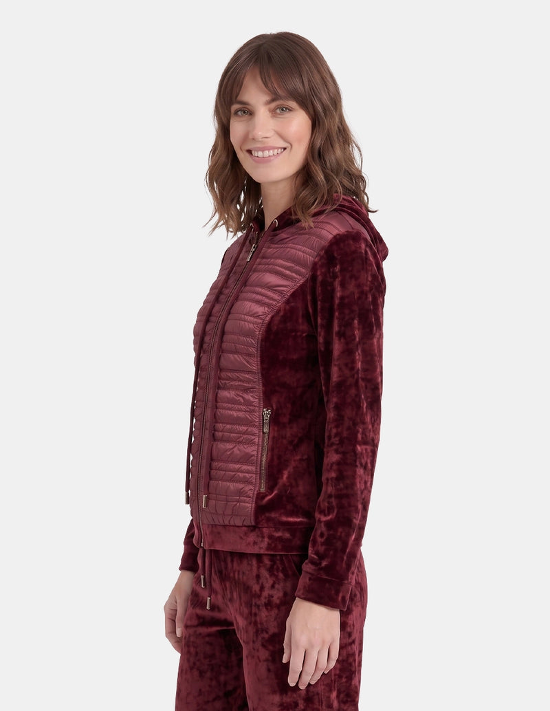 Sudadera velour manga larga con bolsas relax Renesme