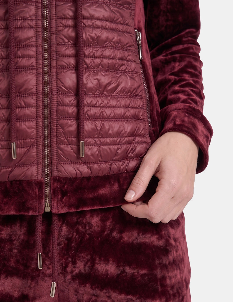 Sudadera velour manga larga con bolsas relax Renesme