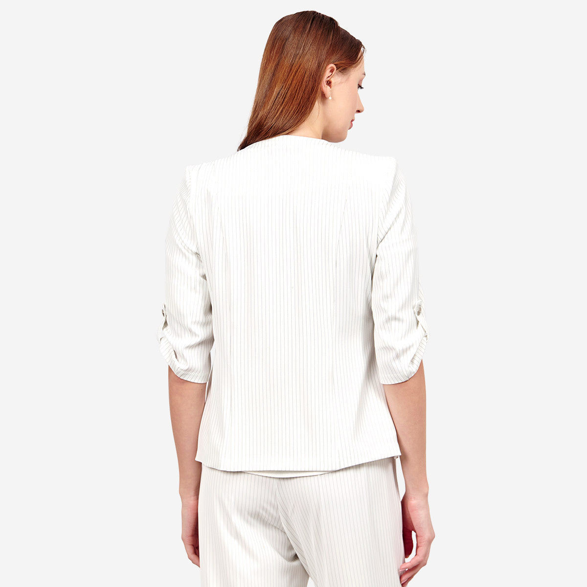 Saco semiformal a rayas para dama vitos