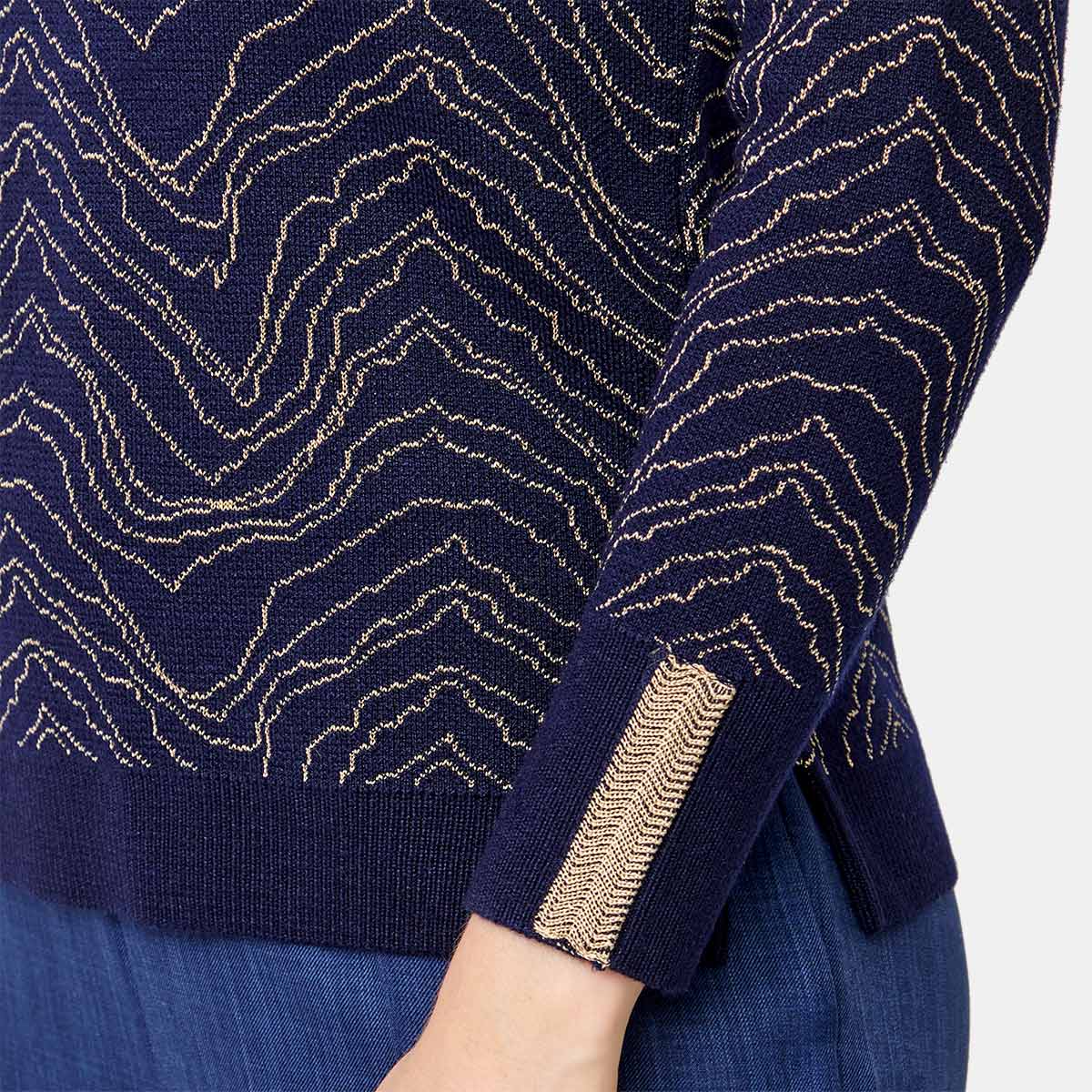 Túnica jacquard manga larga Vitos