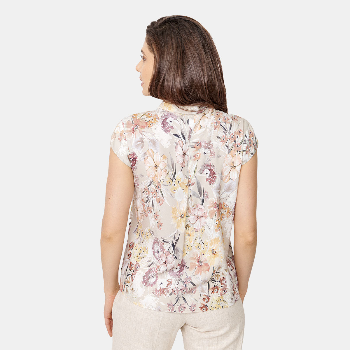 Top estampado floral cuello V Vitos