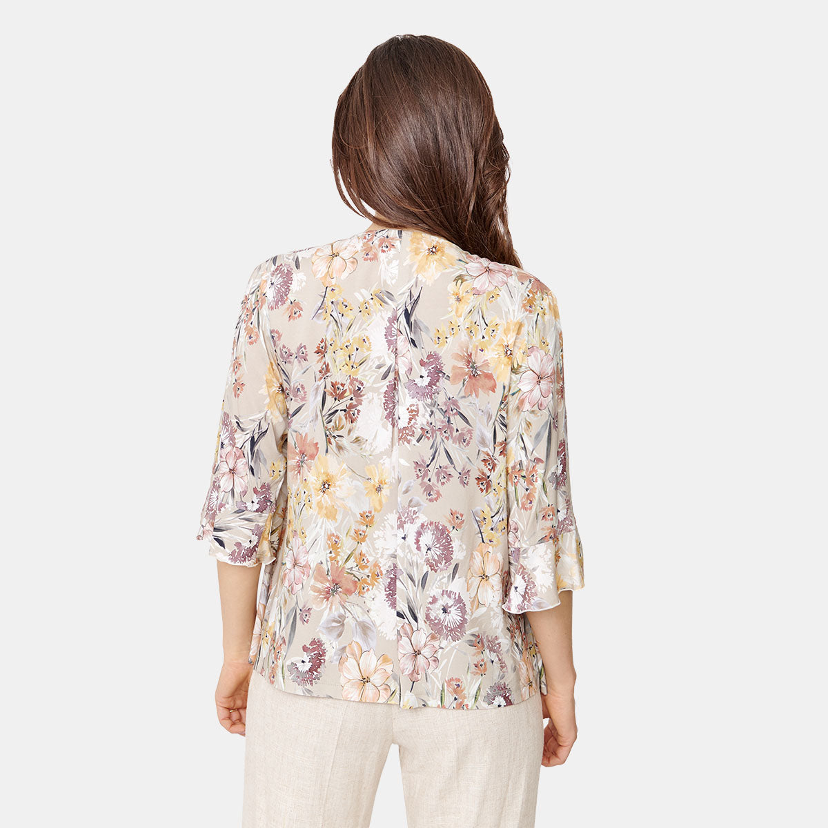 Twin Fix estampado floreal manga campana Vitos