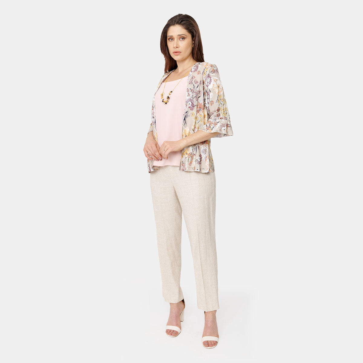 Twin Fix estampado floreal manga campana Vitos