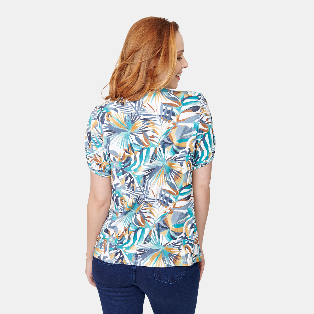 Twin fix estampado color azul con blanco para dama vitos