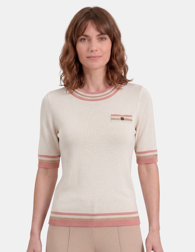 VI79201 - Blusa de punto manga corta Ciara