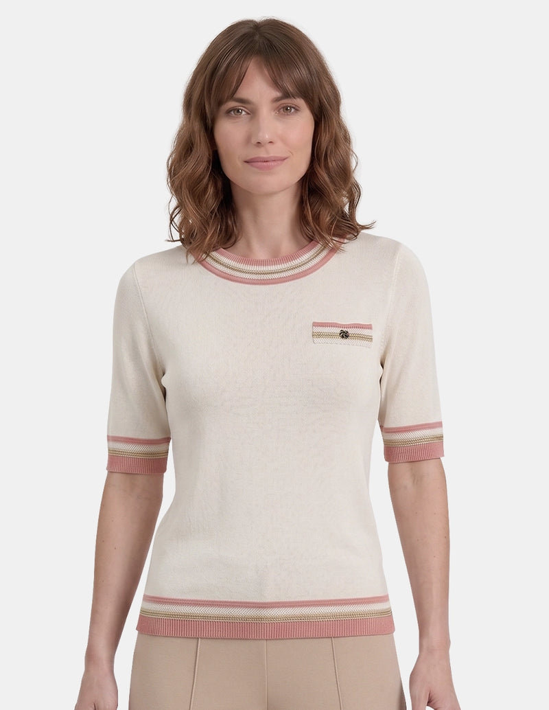 VI79201 - Blusa de punto manga corta Ciara