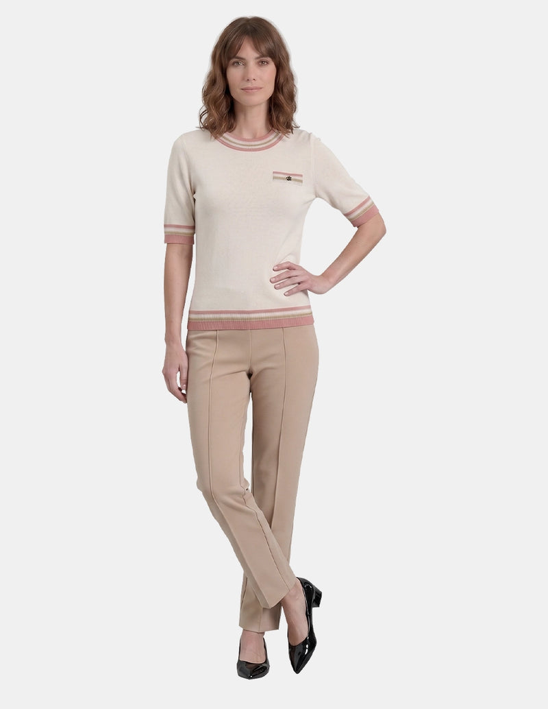 VI79201 - Blusa de punto manga corta Ciara