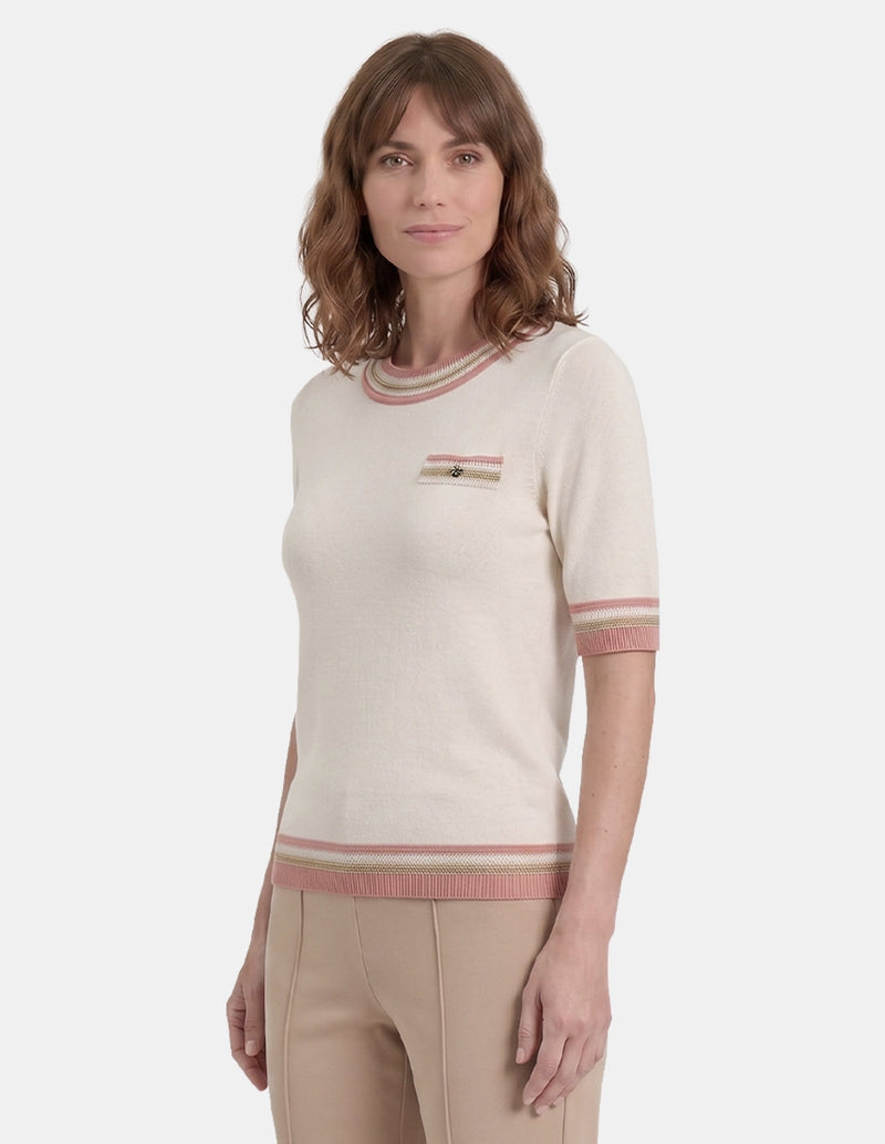 VI79201 - Blusa de punto manga corta Ciara