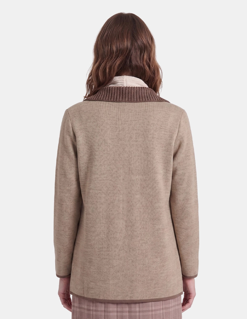 Cardigan manga larga con contraste Eilis