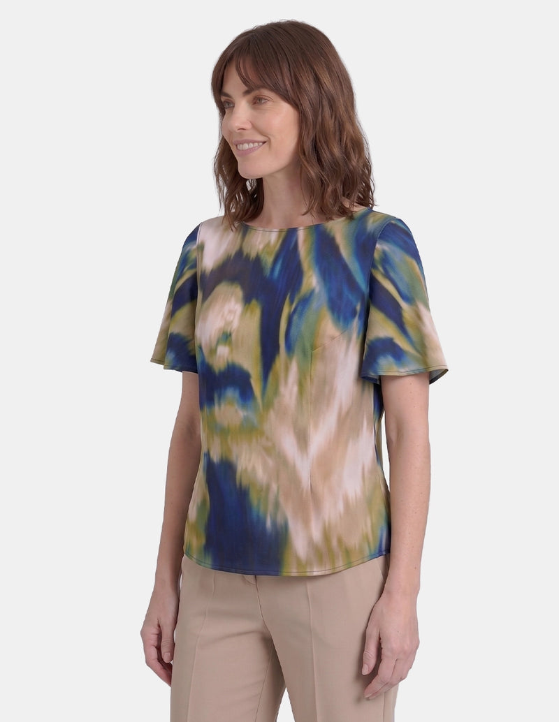 VL79502 - Blusa estampada manga mariposa Idris