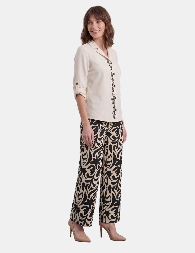 Blusa estampada abierta Celyn - Blusa - Vitos