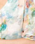 Blusa abierta estampado floral con elevador Vitos