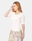 Blusa de punto detalle moño en cuello Vitos