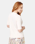 Blusa de punto detalle moño en cuello Vitos