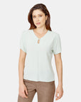 Blusa escote V con boton  Vitos 