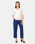 Blusa escote reondo detalle puntada Vitos