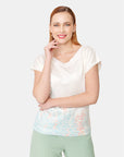 Blusa tejida estapada cuello ojal  Vitos 