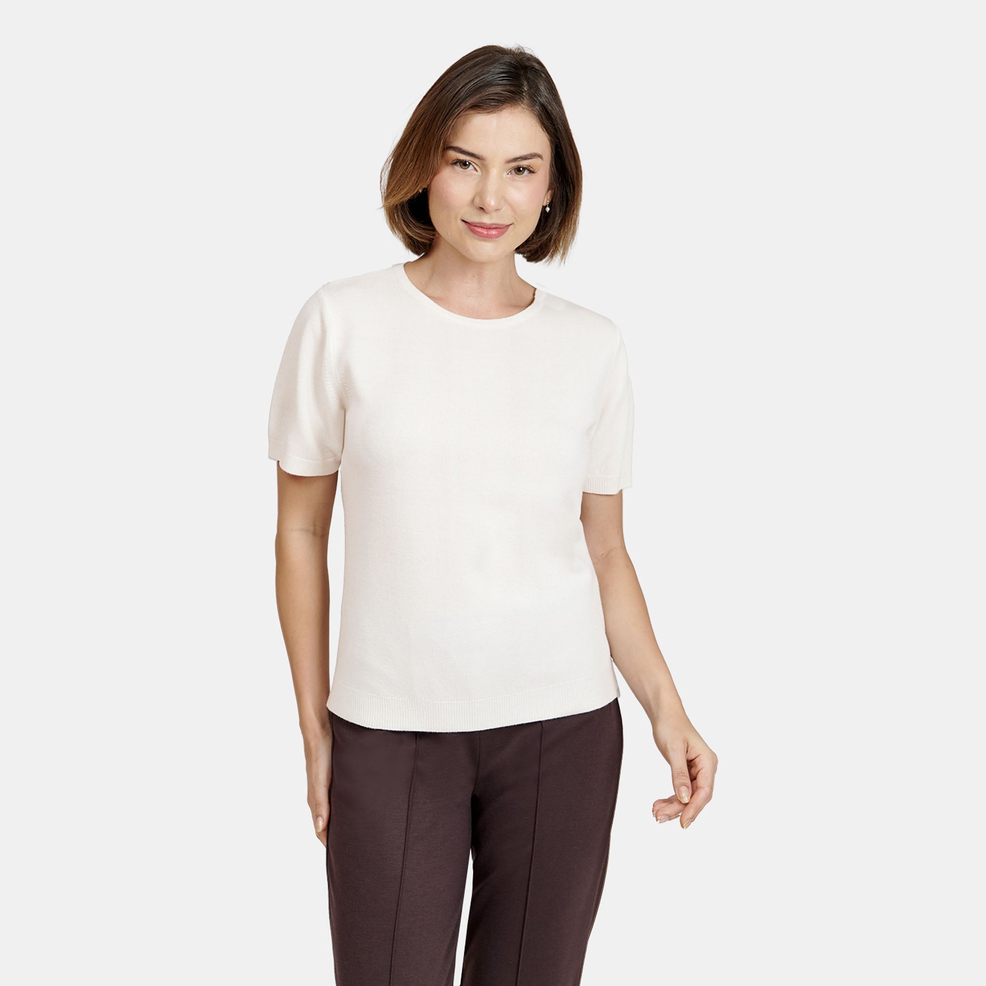 Blusa manga corta escote redondo -  C0005