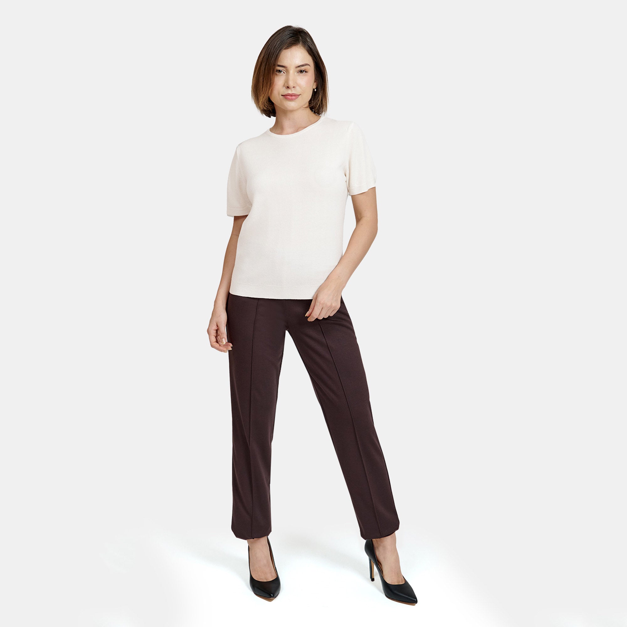 Blusa manga corta escote redondo -  C0005