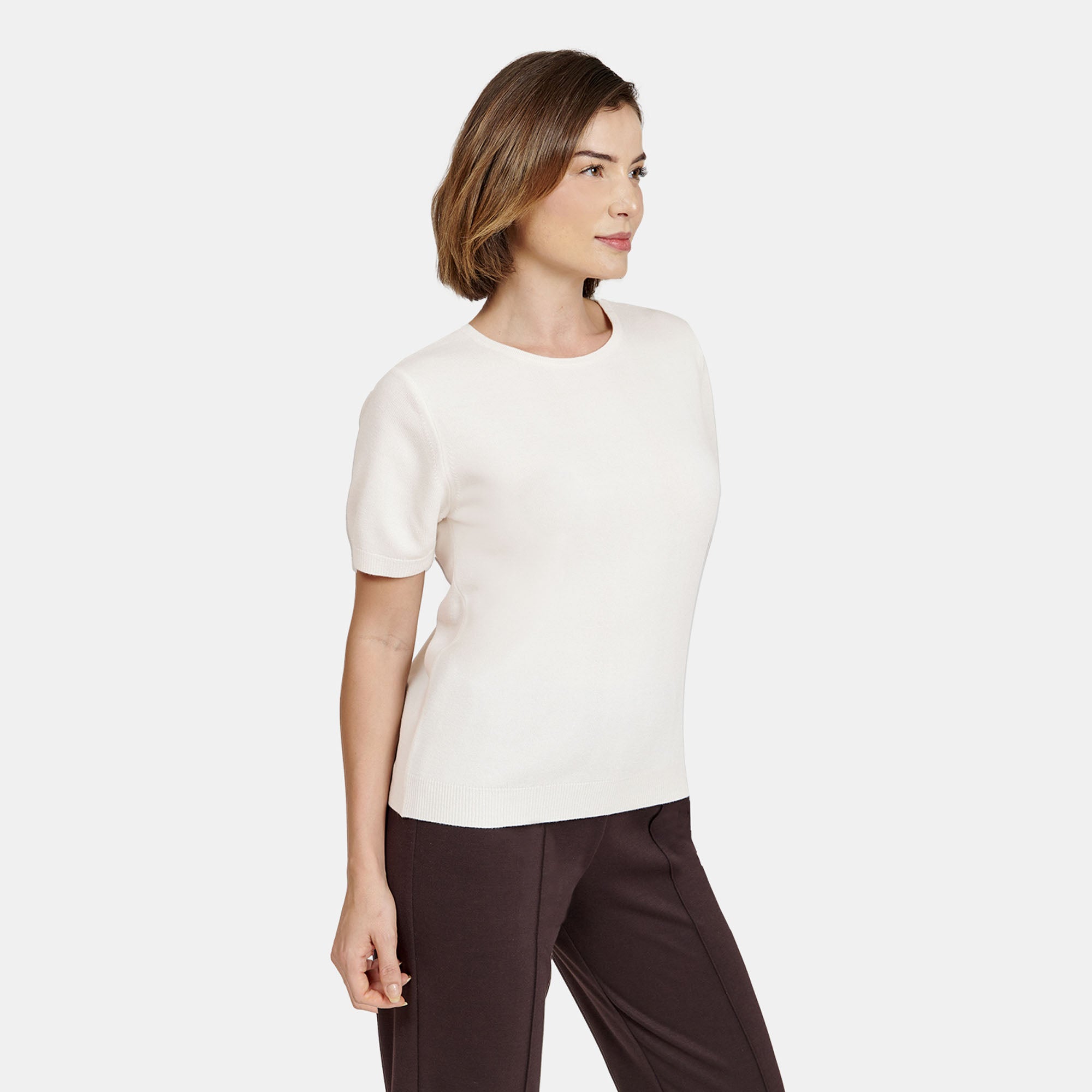 Blusa manga corta escote redondo -  C0005