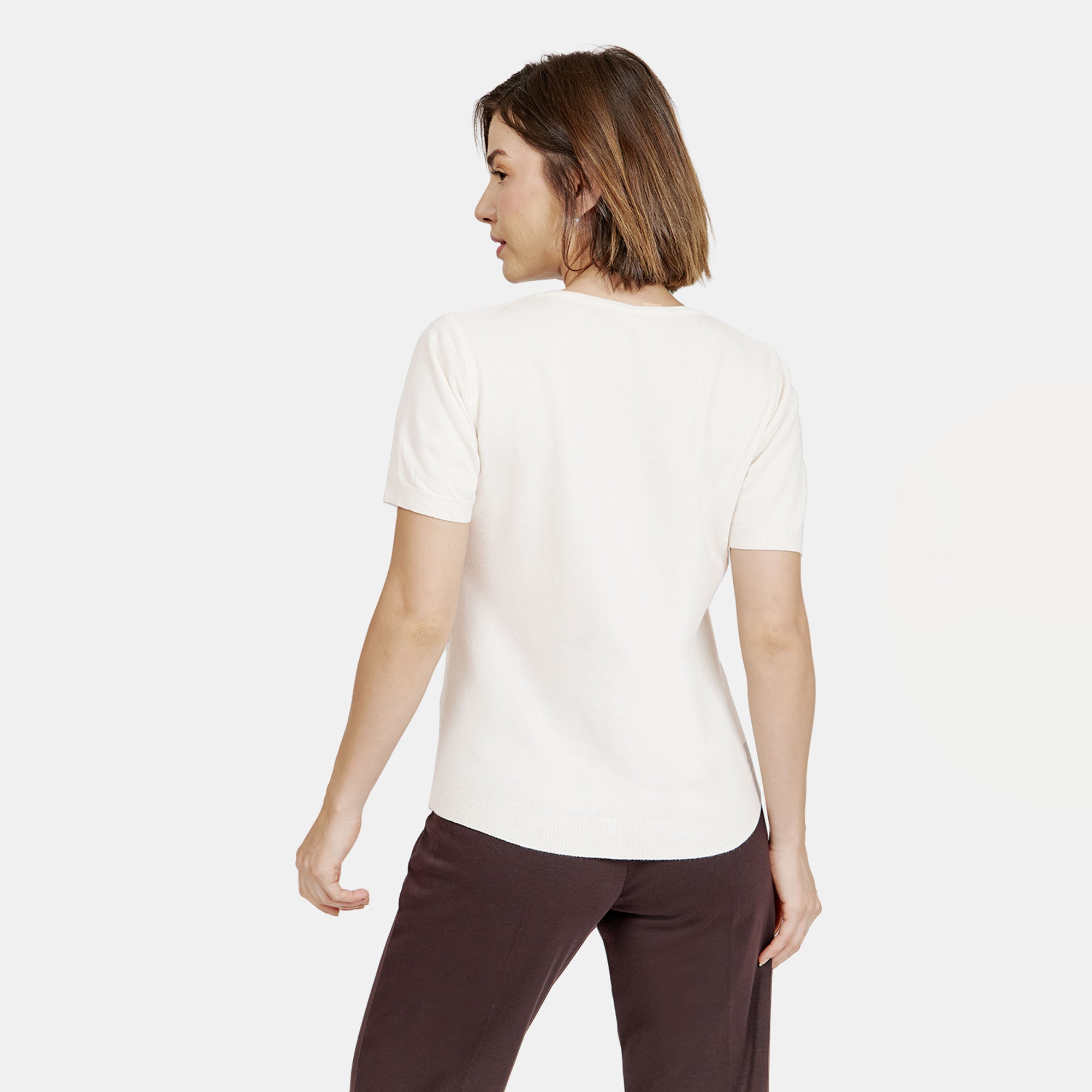 Blusa manga corta escote redondo -  C0005