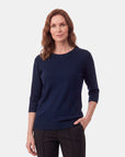 Blusa punto trenza estructura manga 3/4 - C0006