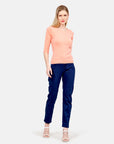 Blusa punto trenza estructura manga 3/4 - C0006