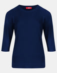 Blusa punto trenza estructura manga 3/4 - C0006 Invierno