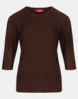 Blusa punto trenza estructura manga 3/4 - C0006 Invierno