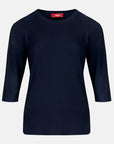 Blusa punto trenza estructura manga 3/4 - C0006