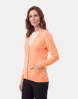 Cardigan punto escote en v trenzas básico Verano