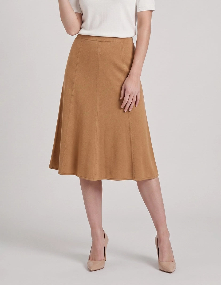 Falda Midi de Punto Línea A - Vitos