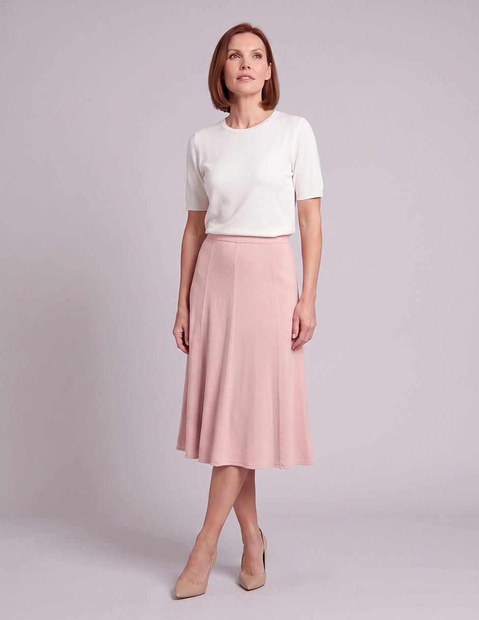 Falda Midi de Punto Línea A - Vitos