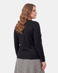 Blusa Cuello Redondo Bordada para Mujer