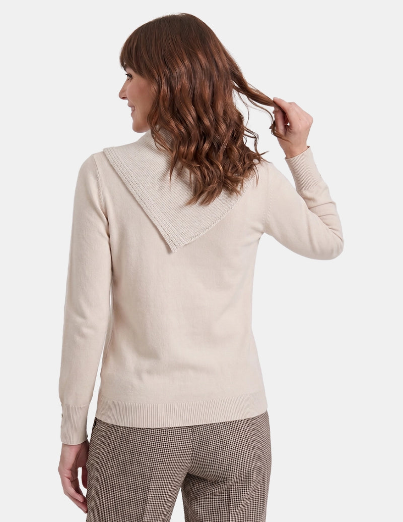 Blusa con cuello manga larga Eilis