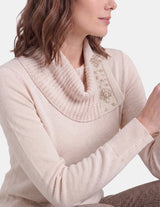 Blusa con cuello manga larga Eilis