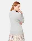 
Cardigan escote V manga larga color gris Vitos