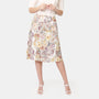 Falda con estampado floral corte sirena