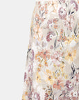 Falda con estampado floral corte sirena