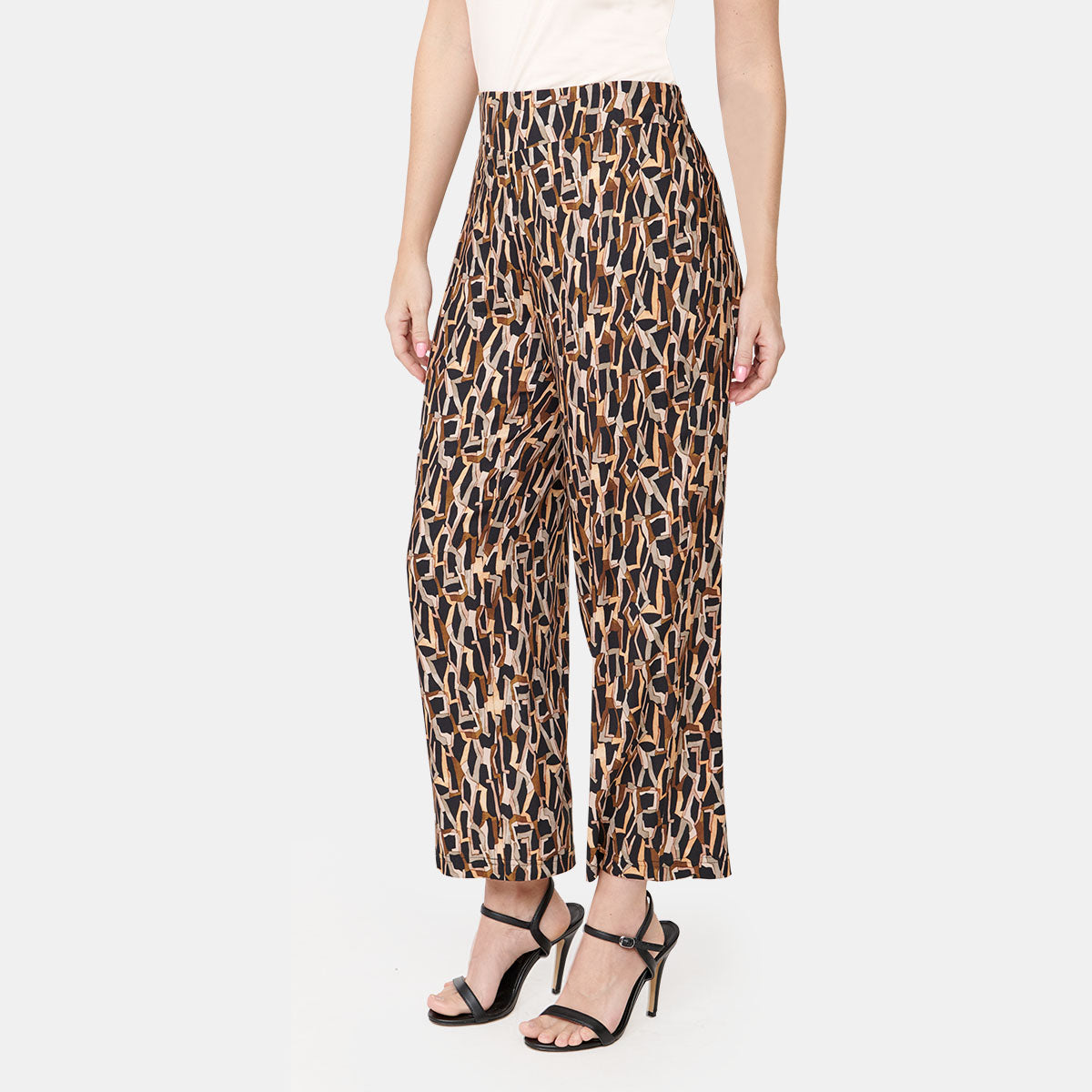 Pantalón estampado con pretina ancha Vitos