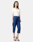 Pantalón tipo Capri colos azul Vitos
